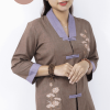 ao lam di chùa La Hán màu Socola