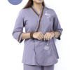 Đồ Lam Đi Chùa Tim Viền Màu Lam