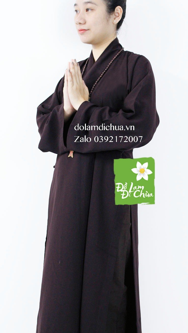 ao_trang_phat_tu_mau_nau_2 Áo Tràng Phật Tử Đi Chùa