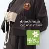 Áo Tràng Phật Tử Silk Màu Nâu