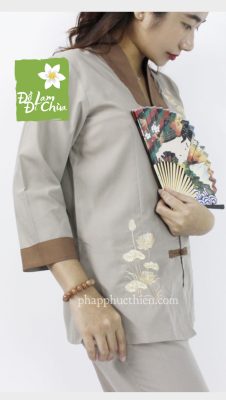 Đồ Lam Đi Chùa La Hán Nữ Kate Màu Đất