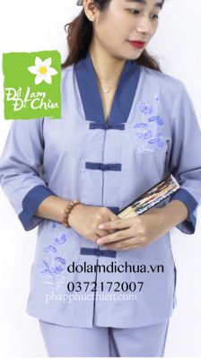 Đồ Lam Đi Chùa La Hán Nữ Kate Màu Lam