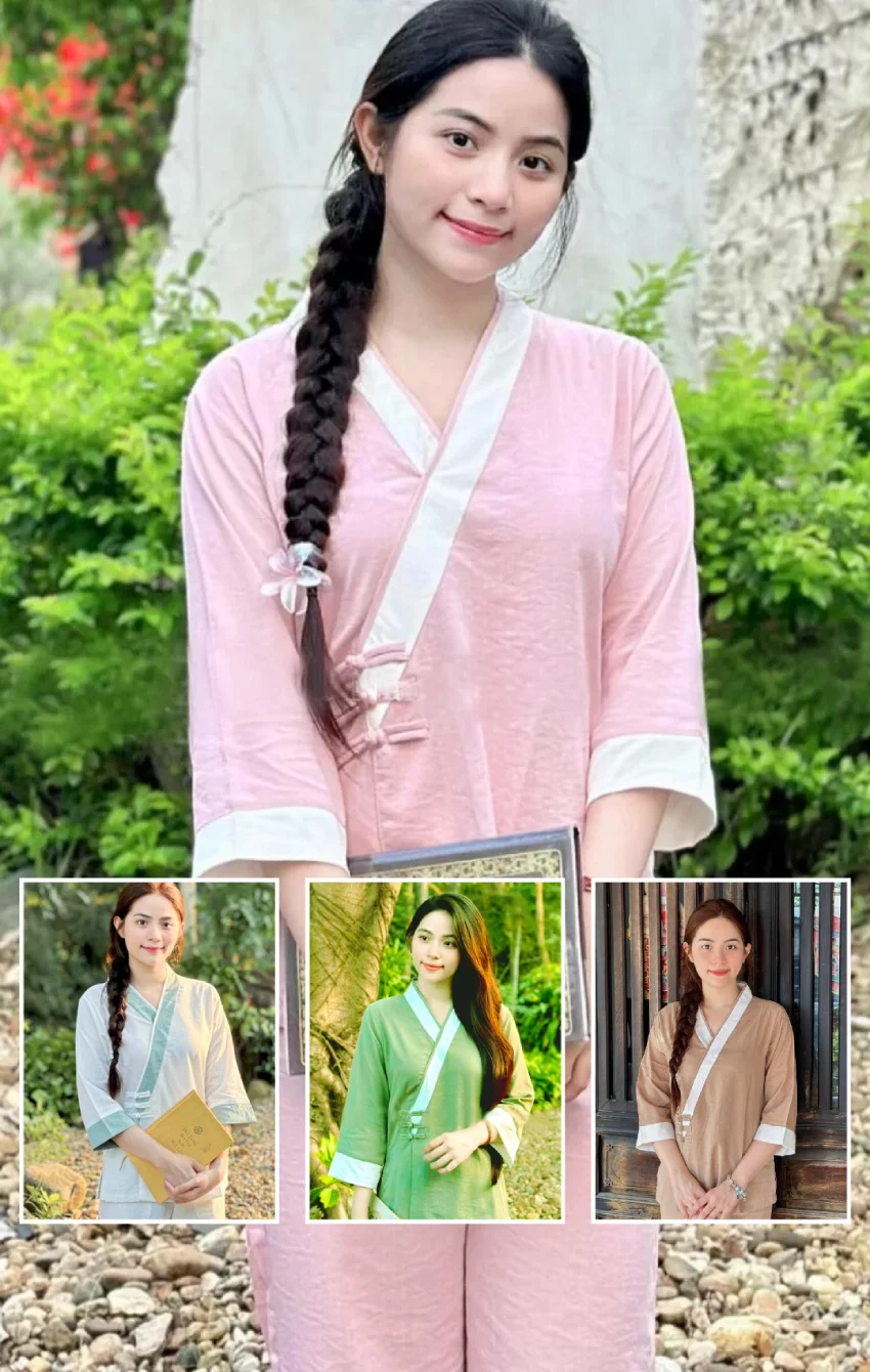 đồ lam đi chùa nữ đẹp