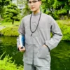 đồ lam đi chùa nam màu xám