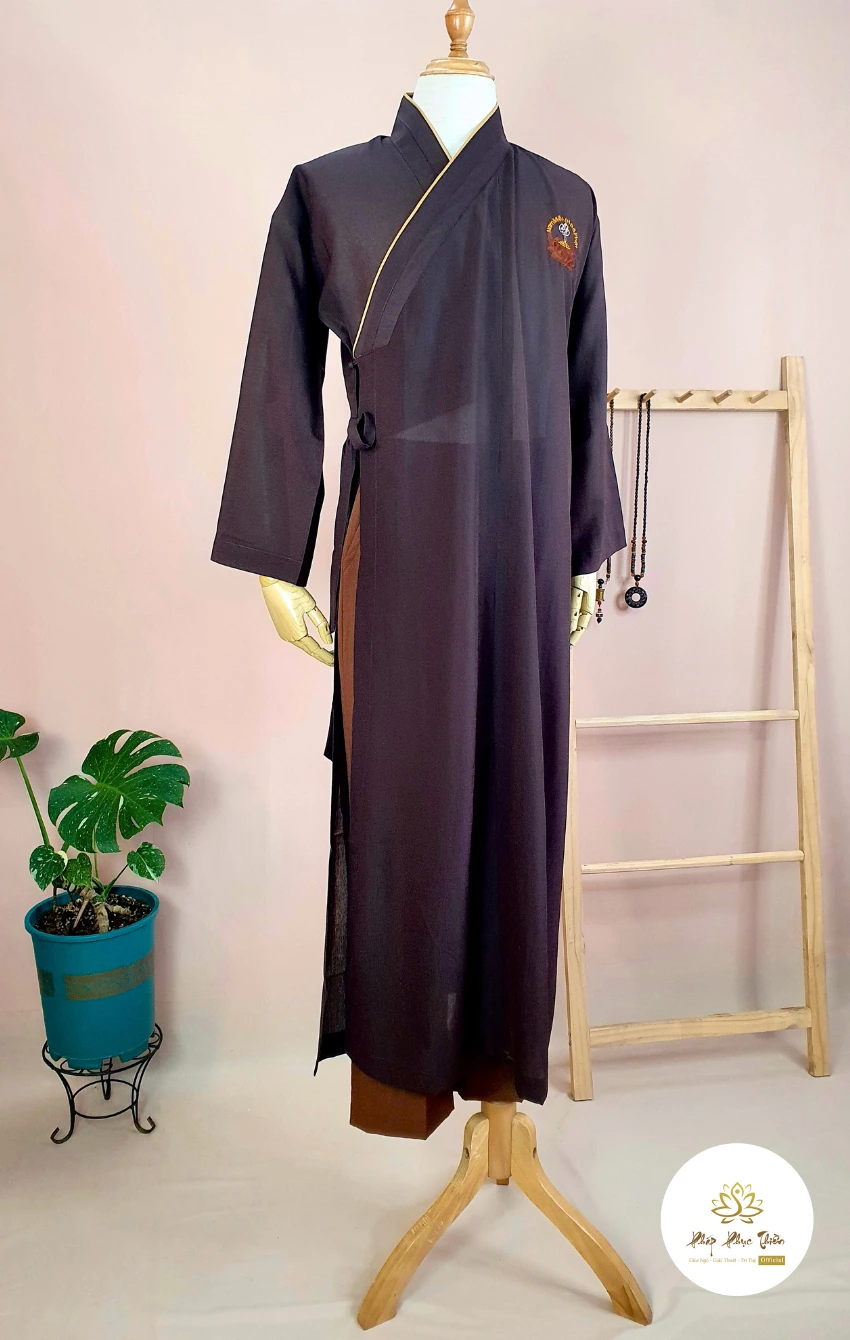 ao-trang-nau-cao-cap1 áo tràng cao cấp màu nâu Đài Loan