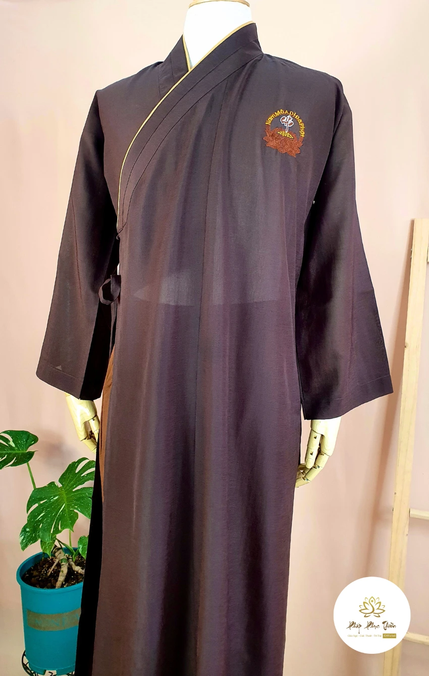 ao-trang-nau-cao-cap3 áo tràng cao cấp màu nâu Đài Loan