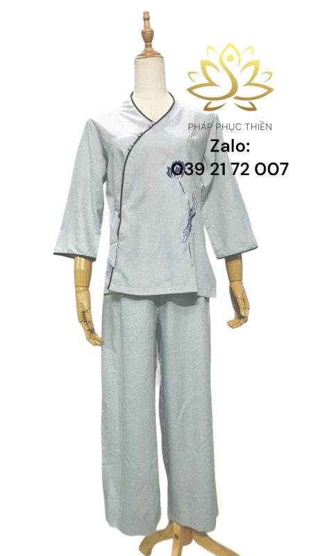 đồ lam linen ấn màu lam