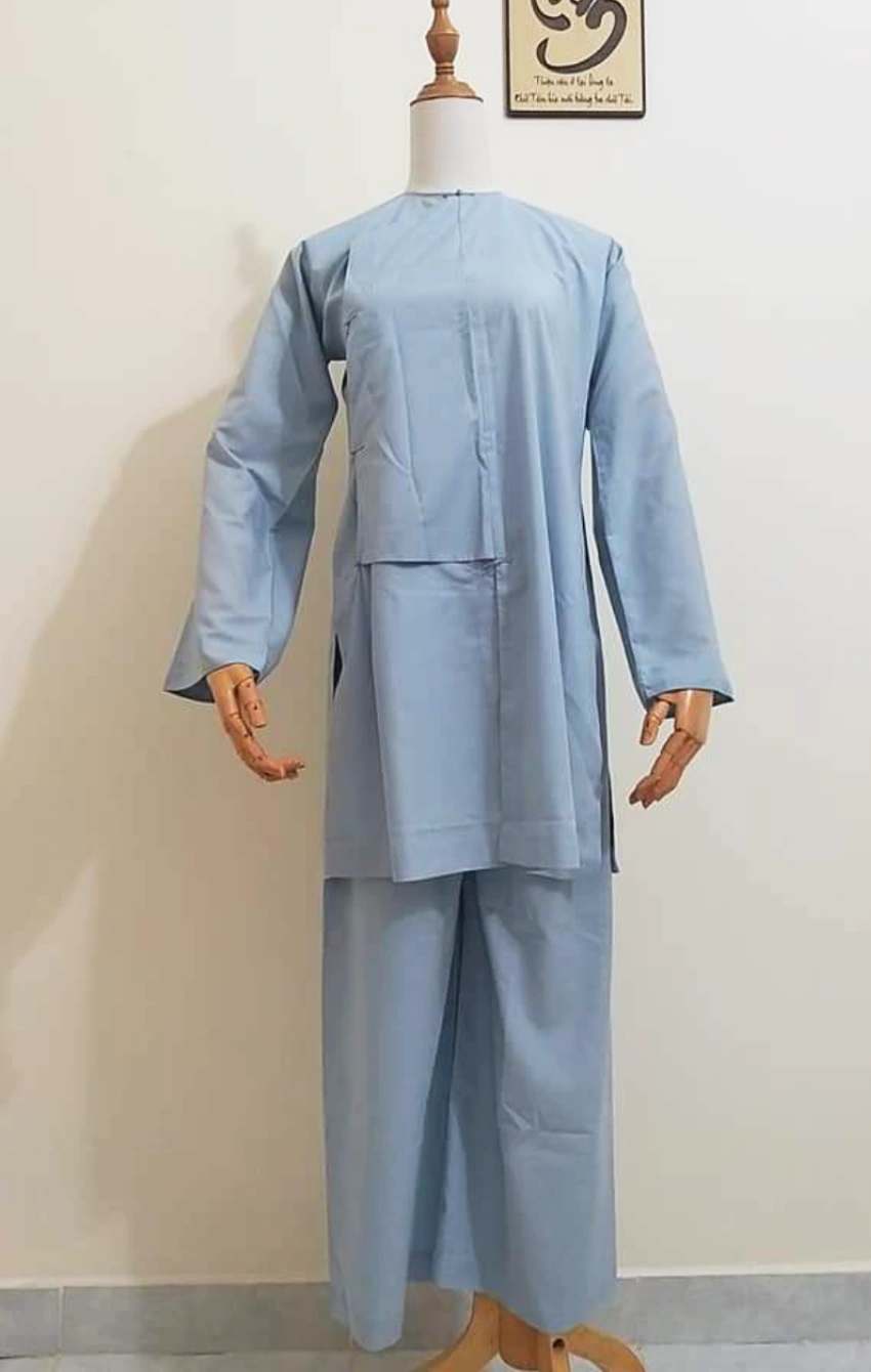 Vạt hò phom ni màu lam