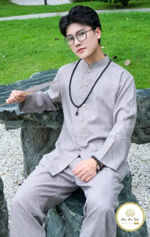 Đồ Lam Lãnh Tụ Màu Tím Khói