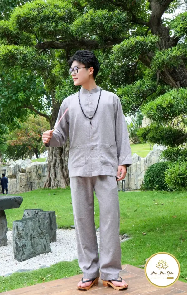 Đồ Lam Lãnh Tụ Màu Tím Khói