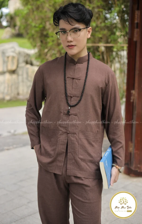 đồ lam lãnh tụ màu trà