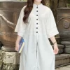 Đồ Lam Áo Dài Cách Tân Nút Xanh Coban