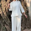 Đồ Lam Liên Hoa Sen Màu Trắng