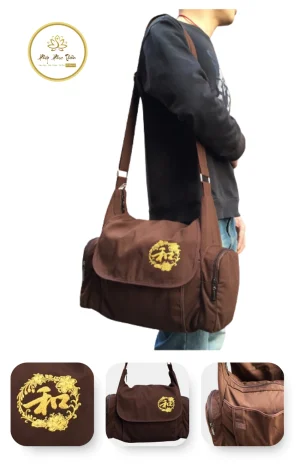 Túi Đi Chùa Cao Cấp Màu Nâu