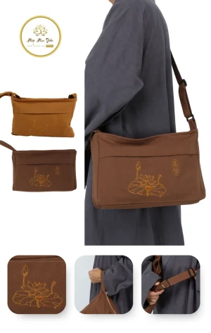 Túi Đi Chùa Cao Cấp Màu Nâu
