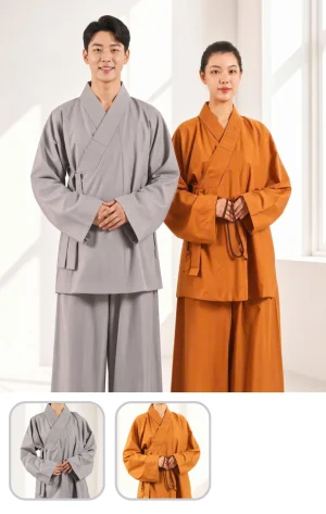 Pháp Phục Tăng Ni Tràng Lỡ Cotton Lụa Cao Cấp