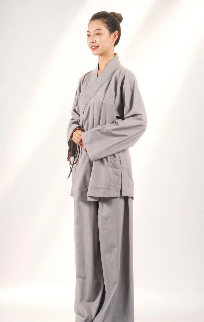 phap-phuc-tang-ni-cao-cap-4 - Đồ Lam Đi Chùa Giá Sỉ Pháp Phục Tăng Ni Cotton Lụa Cao Cấp Màu Lam